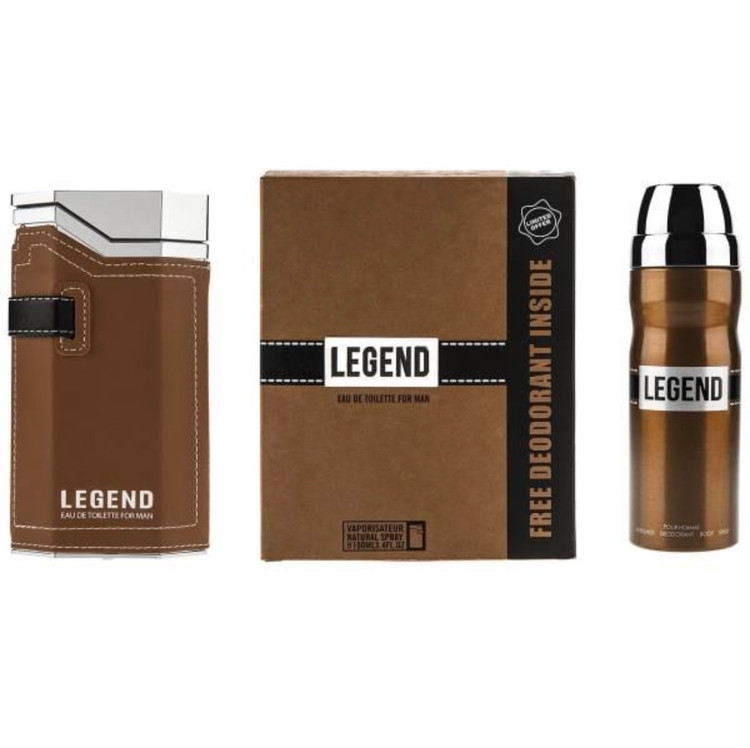 عطر ادکلن امپر لجند قهوه ای همراه با اسپری 200 میل – Emper Legend