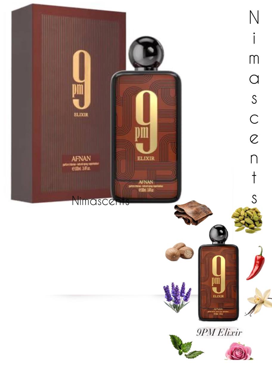 اکستریت د پارفوم 9 پی ام الکسیر افنان 9pm Elixir Afnan 100 میل
