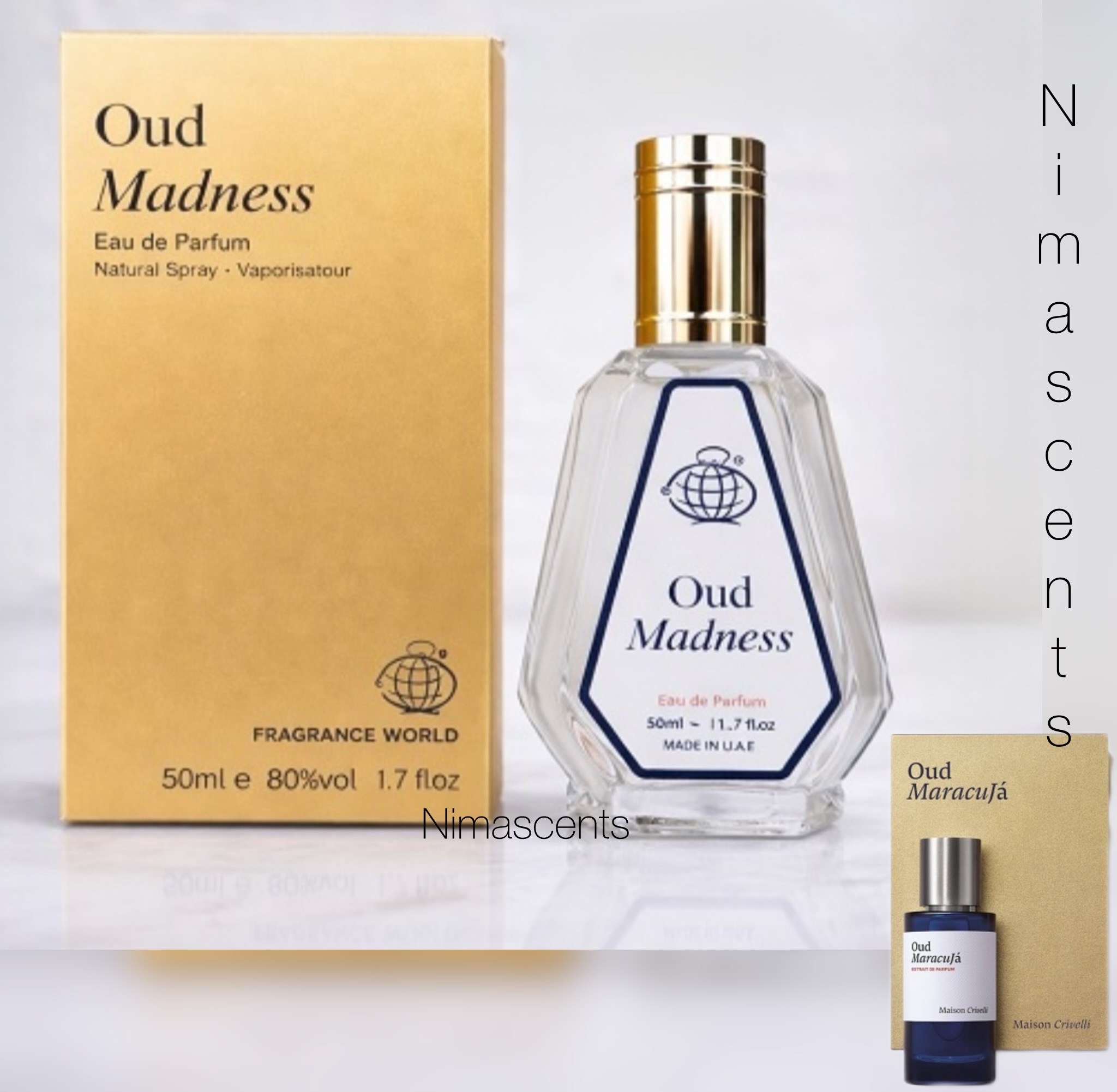 ادکلن میسون کریویلی عود ماراکوجا فراگرنس ورد (Fragrance World Maison Crivelli Oud Maracujá) 50 میل