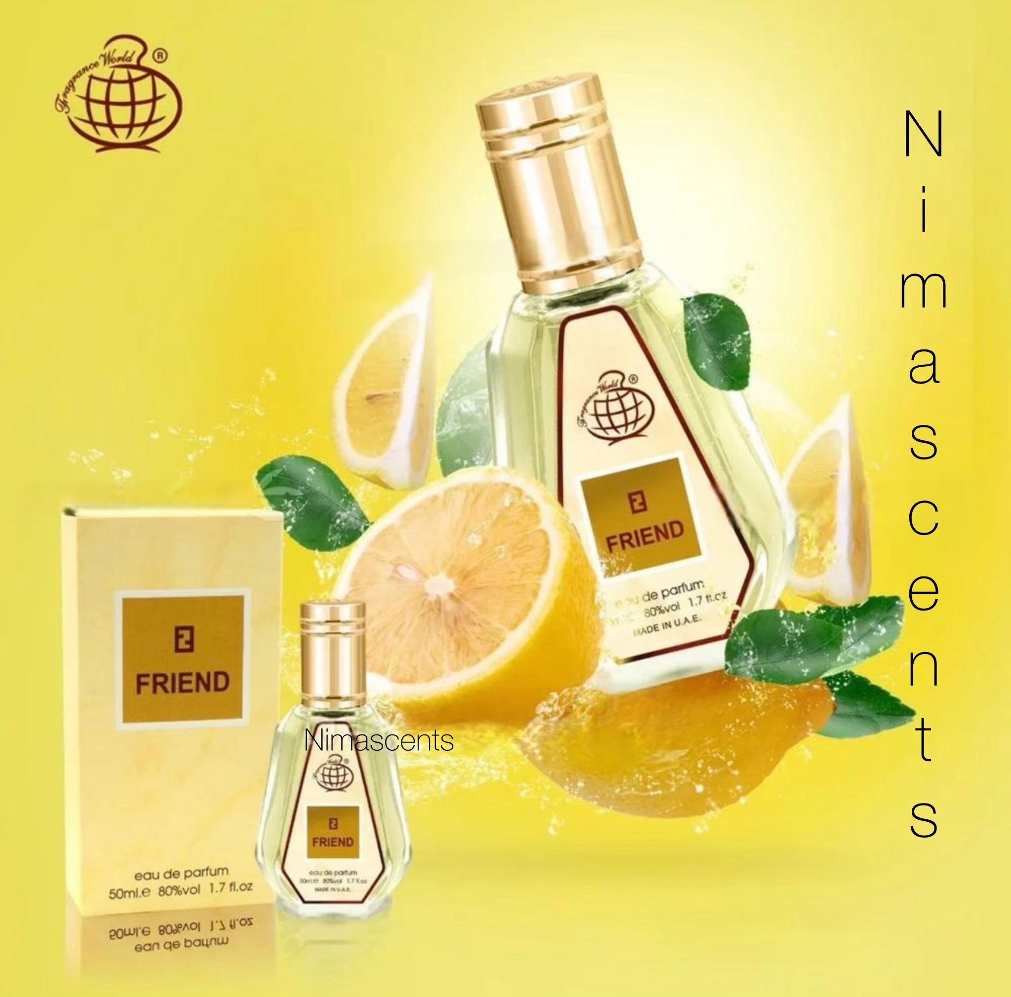 ادکلن 50 میل فرند فرگرانس ورد Friend Fragrance World