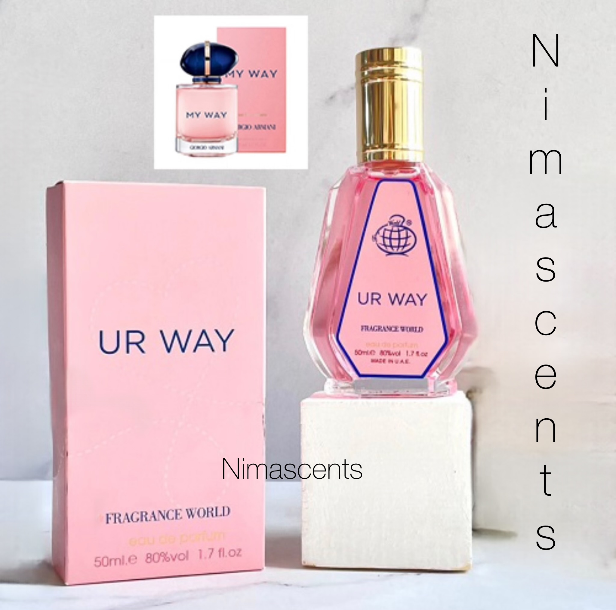 ادکلن 50 میل فراگرنس ورد مای وی my way  (ur way)