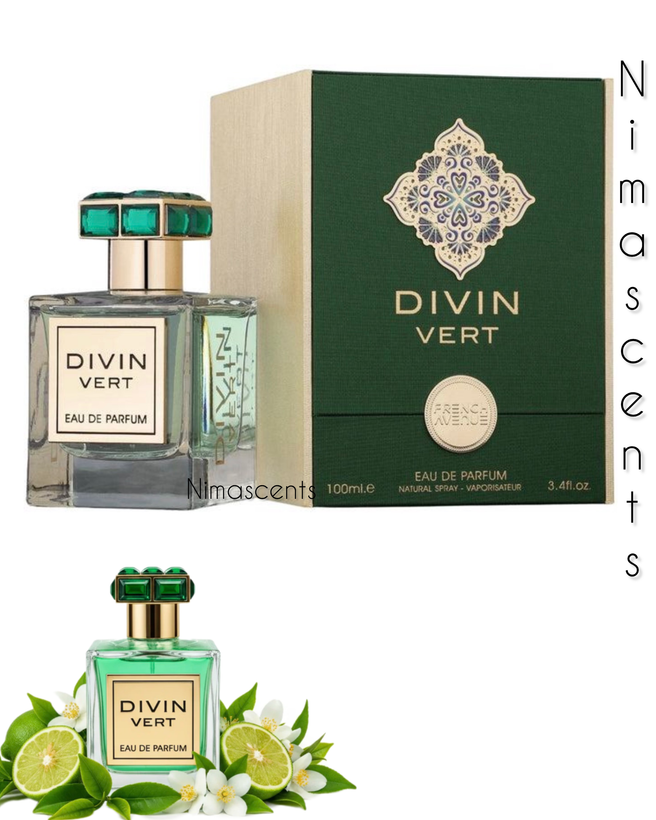 ادکلن فرنچ اونیو دیوین ورت divin vert مردانه زنانه 100 میل